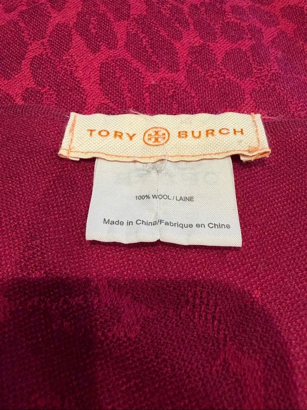 Tory Burch - 100% Wool / Laine.
